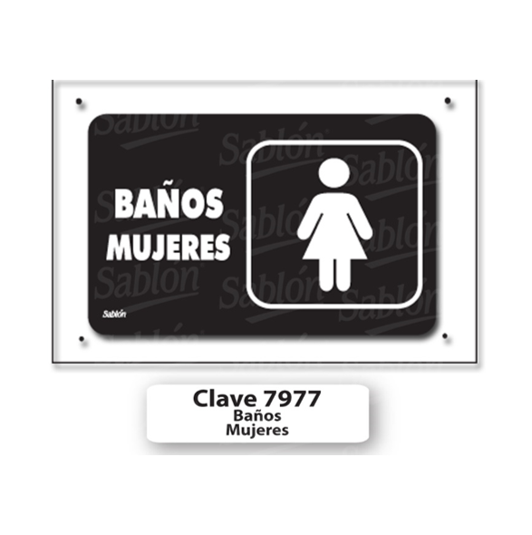 SENAL DE BANOS MUJERES 7977